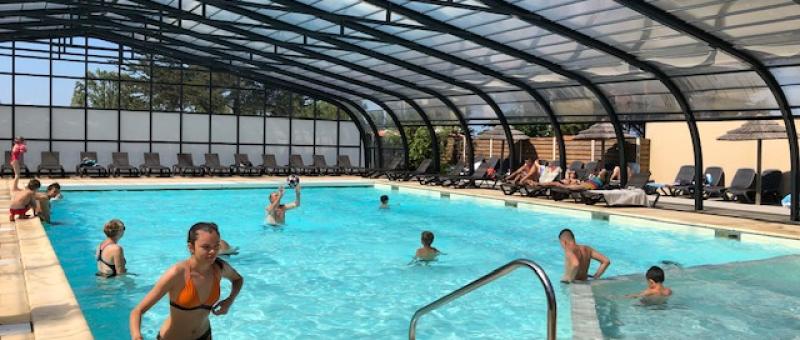 piscine couverte chauffee camping bel air pornichet