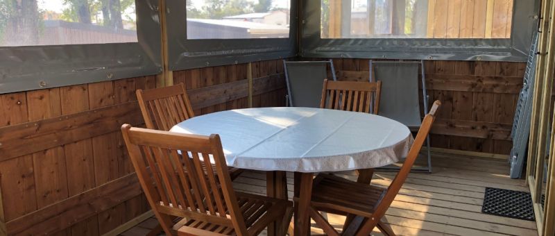 location chalet safari terrasse camping bel air pornichet espace cottage