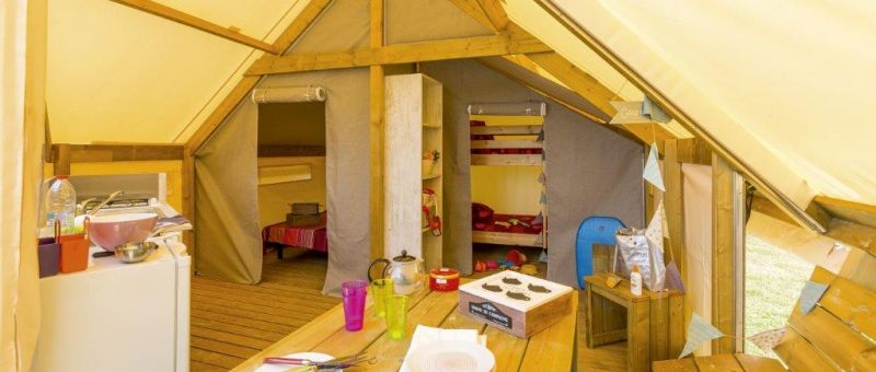 location tente lodge Camping Bel Air Pornichet 