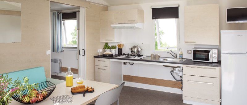 camping bel air pornichet location mobil-home 2 chambres pmr