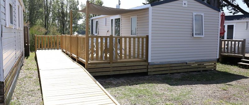 camping bel air pornichet location mobil-home 2 chambres pmr