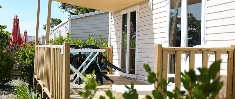 camping bel air pornichet mobil home 2 chambres confort riviera