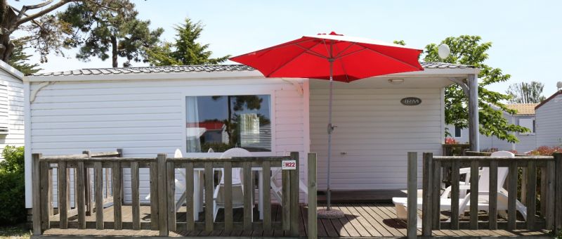 camping bel air pornichet mobil home 2 chambres confort riviera