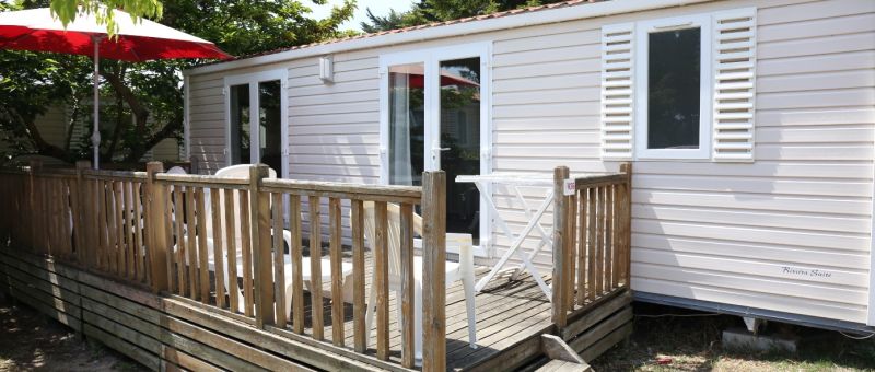 camping bel air pornichet mobil home 2 chambres confort riviera