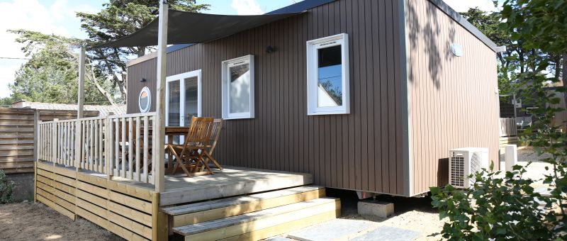 location mobil home 3 chambres luxe espace cottage camping bel air pornichet