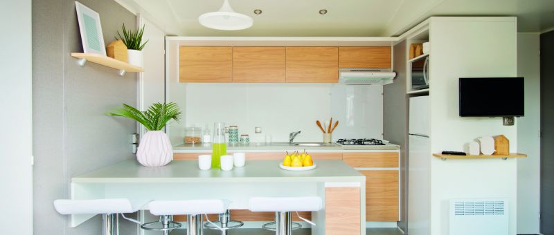 location mobil home 3 chambres luxe espace cottage camping bel air pornichet