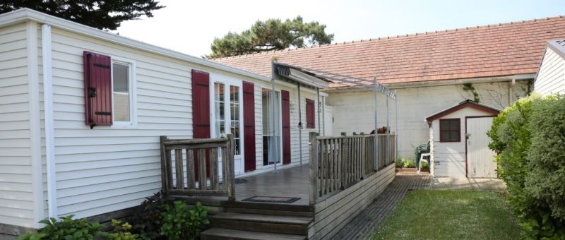 location mobil home 3 chambres luxe camping pornichet