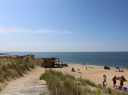 Acces au Club de Plage du camping Bel Air à Pornichet