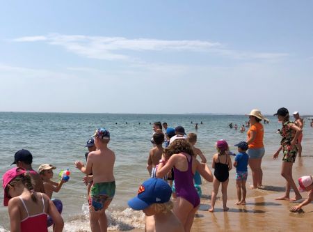 Animation enfant club de plage du camping Bel Air de Pornichet 
