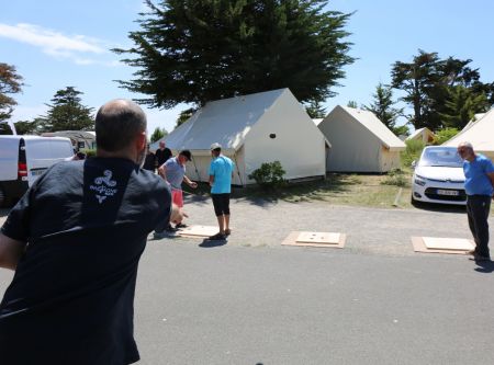 Animation palet au camping Bel Air à Pornichet