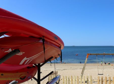 Location de Kayak et Paddlesurf au niveau du club de plage Bel Air à Pornichet