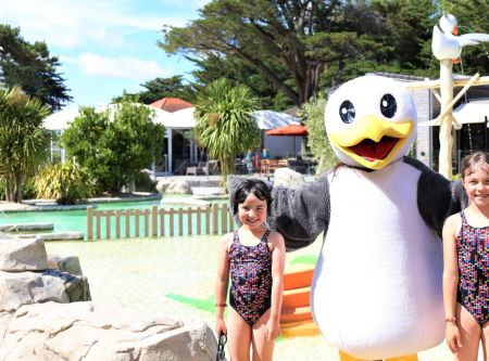 Lou à la piscine du camping Bel Air de Pornichet 