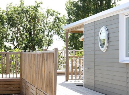 Mobile Home Luxe vu mer du camping Bel Air de Pornichet 