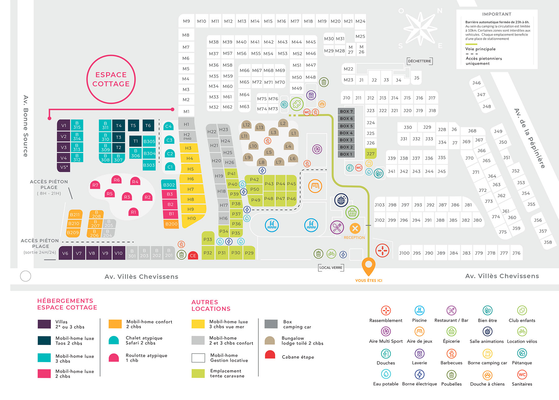 plan camping Bel Air